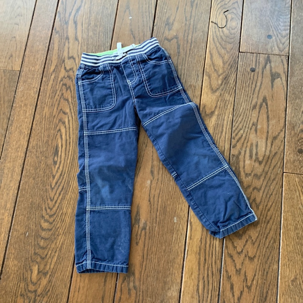 Mini Boden Boys Navy Blue Cargo-Style Pants Size 6